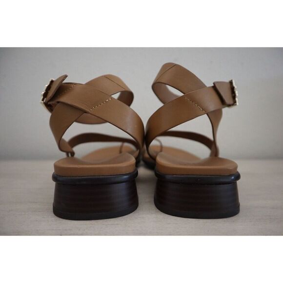 Naturalizer Women's Sz 8.5M Saddle Tan Leather Birch Ankle Strap Sandals - Picture 9 of 12